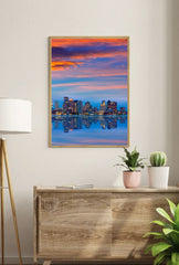 Boston Twilight: Waterfront Canvas Art