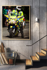 Law & Order: Honor Valor with Police Canvas Art