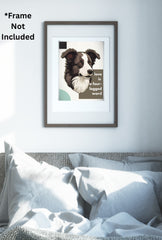 Custom Pet Portraits, personalized bedroom art, pet lover poster