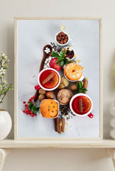 Festive Christmas Tree Canvas Wall Art - Holiday Home Decor