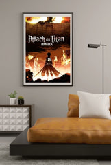 Eren's Resolve: Attack on Titan Canvas Art