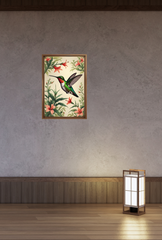 Hummingbird Canvas Wall Art Poster