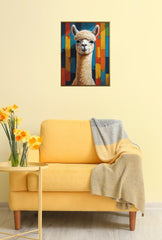 Whimsical Alpaca Canvas Wall Art for a Cozy Home