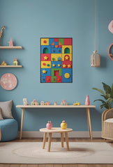 Block Party: Playroom Canvas Art