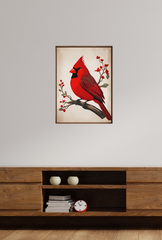 Cardinal Canvas Wall Art Poster