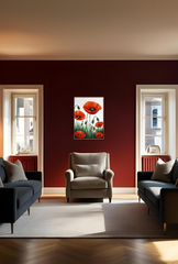 Poppy Canvas Wall Art Poster