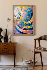 "Music Themed Canvas Wall Art: Harmonize Your Home"