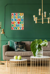 Engaging Alphabet Canvas Wall Art for Kids