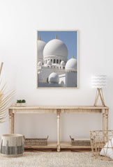 Grandeur in White: Sheikh Zayed Mosque Canvas Art
