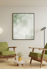 "Serene Sage: Calming Green Canvas Art for Tranquil Decor"