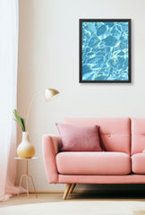 Aqua Serenity: Water Ripple Canvas Art