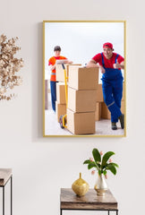 Moving Day: Packers Canvas Wall Art