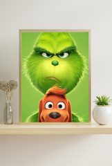 Grinch Canvas Wall Art