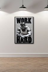 Arnold: Work Hard - Motivation Canvas Art