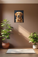 Heart of Gold: Retriever Canvas Art