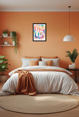 Ganfaner This Is Us Canvas Wall Art: Vibrant Mountain Escape