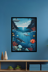 Wild Sea Fury: Canvas Art Capturing Ocean's Untamed Power-Ganfaner