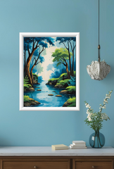 Enchanted Watery Trees: Nature’s Whispers Ethereal Strokes-Ganfaner