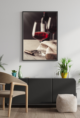Vinho Tinto: Red Wine Still Life Canvas Art
