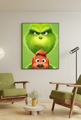 Grinch Canvas Wall Art