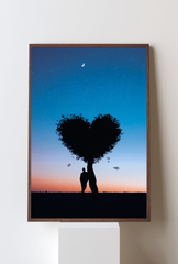 Heart Canvas Wall Art Poster