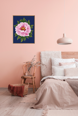 Peony Canvas Wall Art Poster