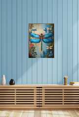 Dragonfly Canvas Wall Art Poster