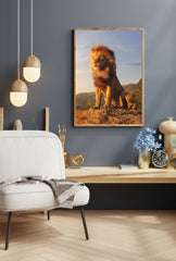 Pride Lands Majesty: Lion King Canvas Art