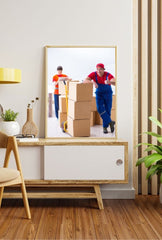 Moving Day: Packers Canvas Wall Art