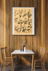 Botanical Canvas Wall Art Poster