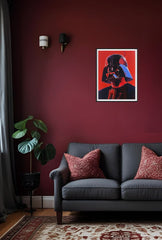 Vader's Fury: Abstract Star Wars Canvas Art