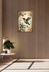 Hummingbird Canvas Wall Art Poster