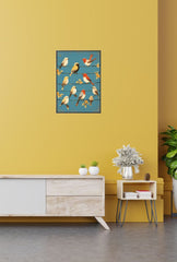 Twittering Friends: Birds on a Wire Art