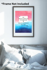 Typography & Inspirational Quotes, typography wall art, inspirational bedroom poster, quote decor