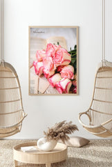 Blush Bloom: Pink Rose Canvas Art