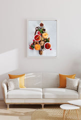 Festive Christmas Tree Canvas Wall Art - Holiday Home Decor