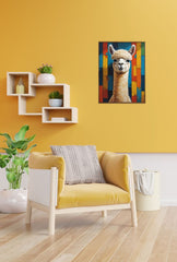 Whimsical Alpaca Canvas Wall Art for a Cozy Home
