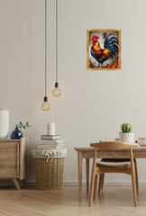 "Sunrise Rooster Canvas Art: Bring Farmhouse Charm to Your Home"