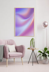 "Ganfaner's Ethereal Mist" - Purple Abstract Canvas Wall Art