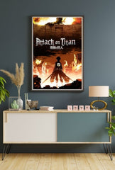 Eren's Resolve: Attack on Titan Canvas Art