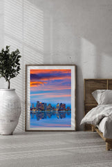 Boston Twilight: Waterfront Canvas Art