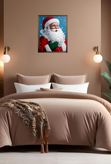 Santa Claus Canvas Wall Art Poster