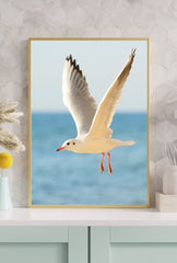 Coastal Freedom: Seagull Canvas Art - Ocean Breeze