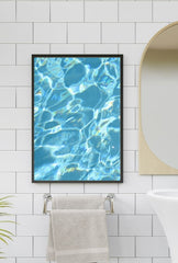 Aqua Serenity: Water Ripple Canvas Art