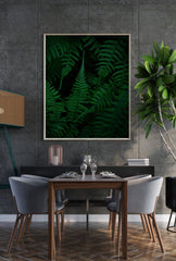 Emerald Fern Forest Canvas Art