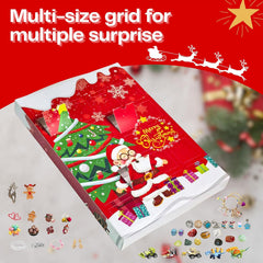 Ganfaner 10-Pack Empty Christmas Advent Calendar Boxes to Fill, 24-Cavity DIY Countdown Treat Gift Boxes, Fillable Cardboard Advent Calendar 12"x8"x1.2"
