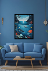 Wild Sea Fury: Canvas Art Capturing Ocean's Untamed Power-Ganfaner