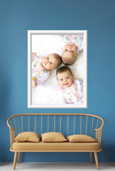 Cute Triplet Memory Wall Art Poster Canvas For Home-Ganfaner
