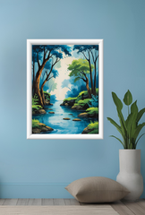 Enchanted Watery Trees: Nature’s Whispers Ethereal Strokes-Ganfaner