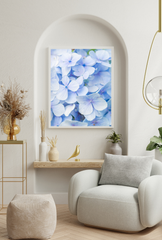 Hydrangea Canvas Wall Art Poster